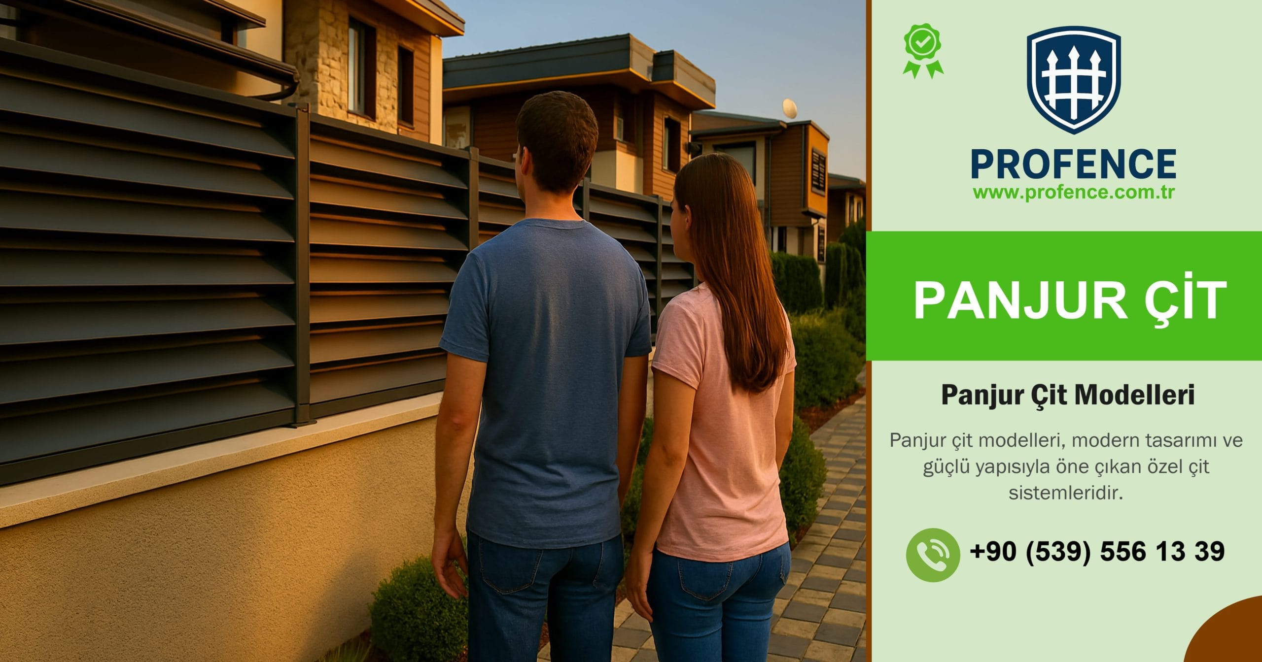 Panjur çit modelleri, estetik görünüm, mahremiyet ve güvenliği bir arada sunarak villa, site ve özel konut projelerinde sıkça tercih edilmektedir.